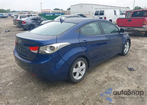 2013 Hyundai Elantra Gls из США, поврежденный, VIN KMHDH4AE7DU809260